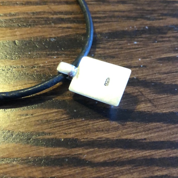 SILPADA Leather Choker & Sterling Silver Pendents - Picture 3 of 6